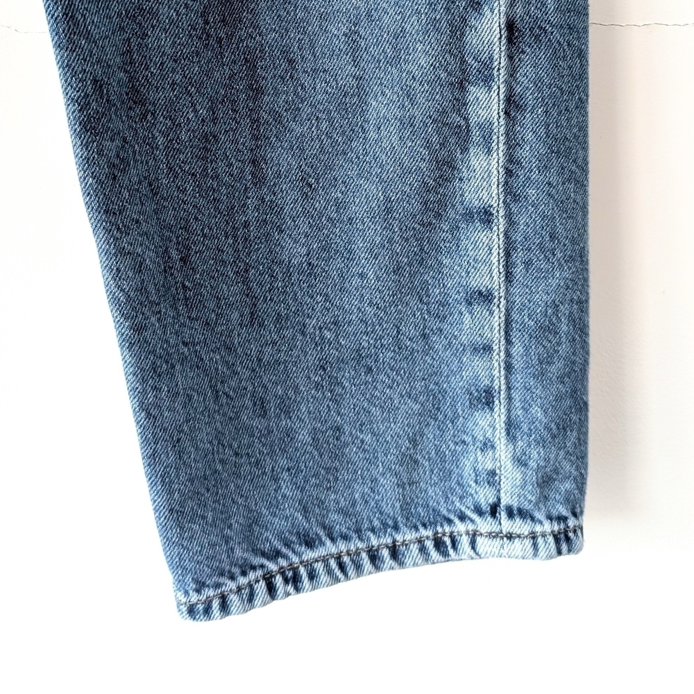 H&M Divided Women's Mom Jean Taper Belted Tie Waist ~ Size 6 / 36 - Picture 6 of 10